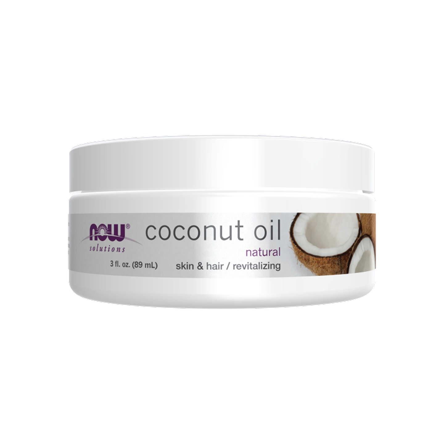 NOW Foods Aceite de Coco 89 ml (3 fl oz) – Hidratante natural para piel y cabello