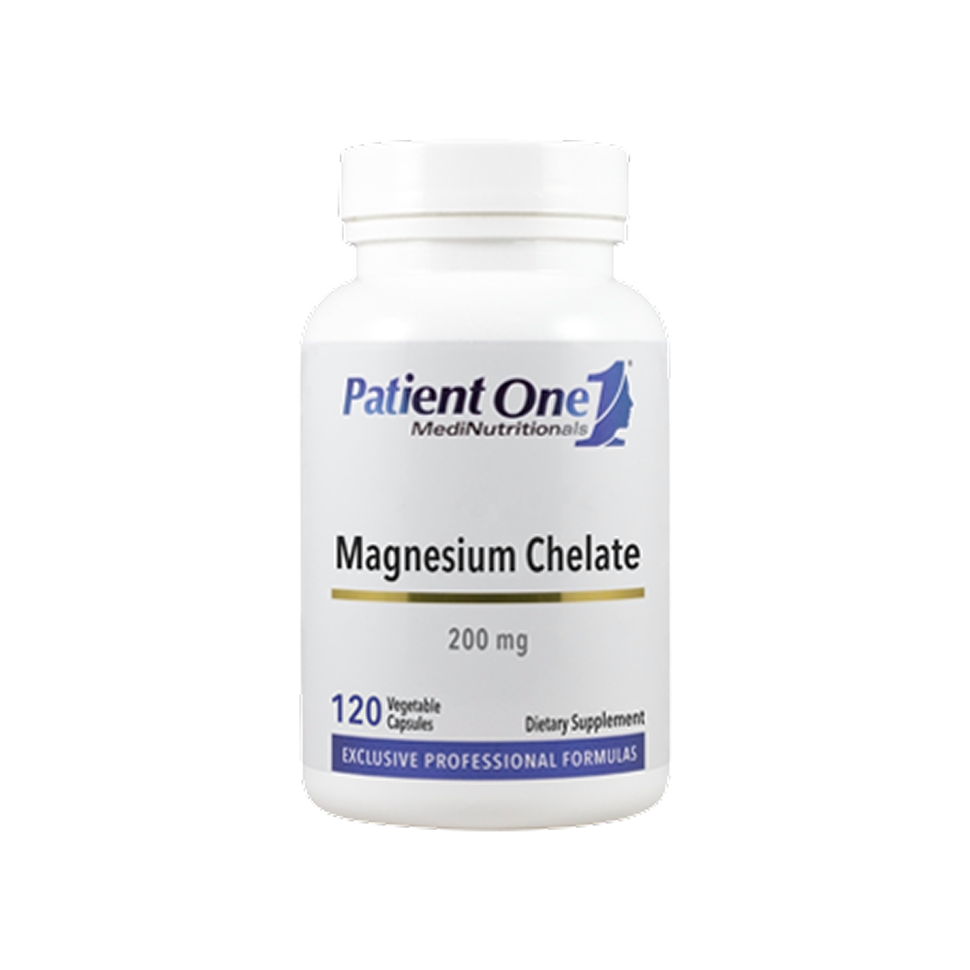Patient One Formulas Magnesio Quelado 200 mg, 60 cápsulas vegetales