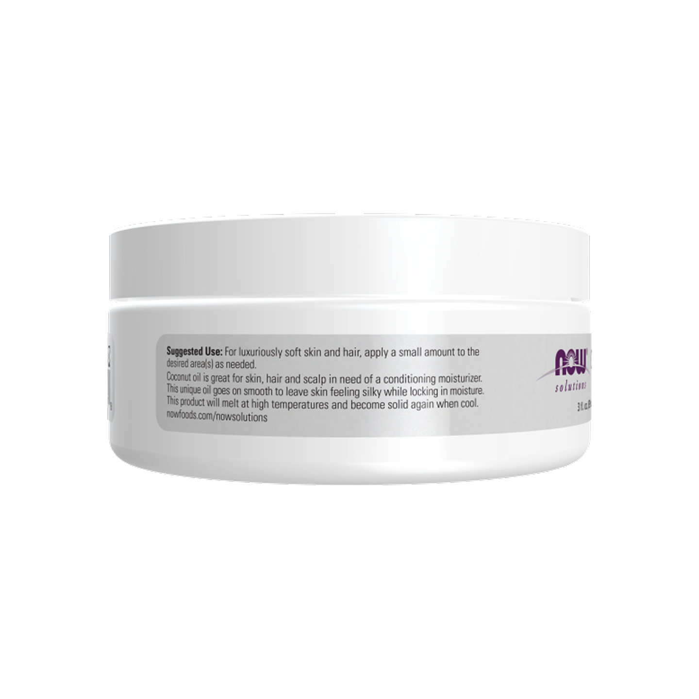 NOW Foods Aceite de Coco 89 ml (3 fl oz) – Hidratante natural para piel y cabello