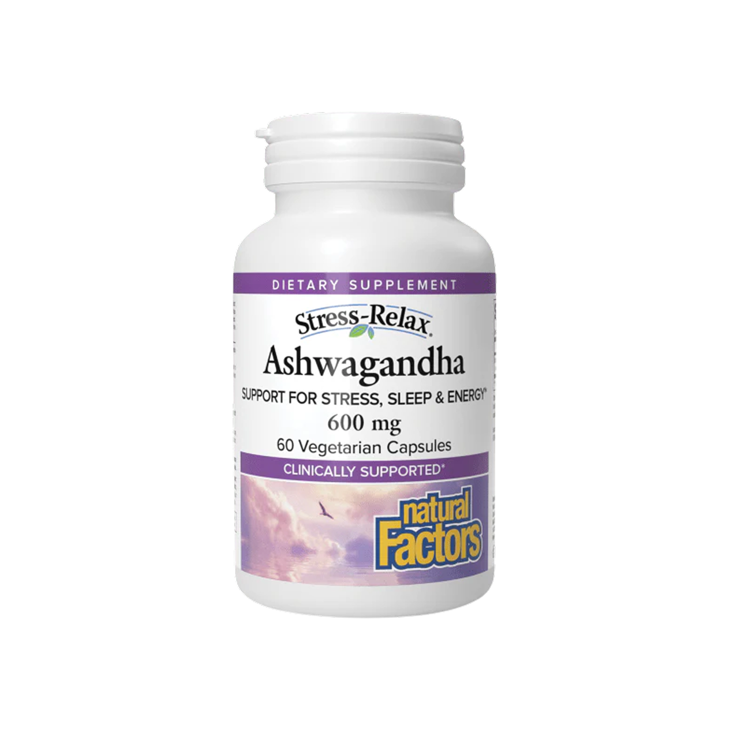Natural Factors Stress-Relax Ashwagandha 600 mg 30 cápsulas vegetales