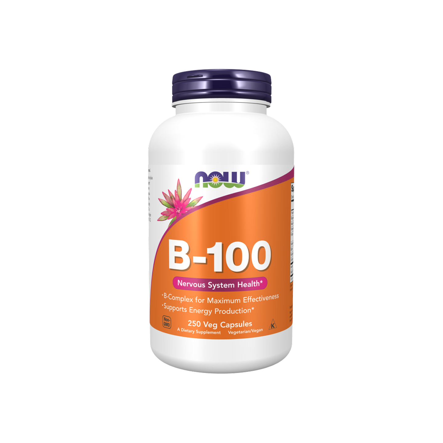 NOW Foods Vitamina B-100 250 cápsulas vegetales