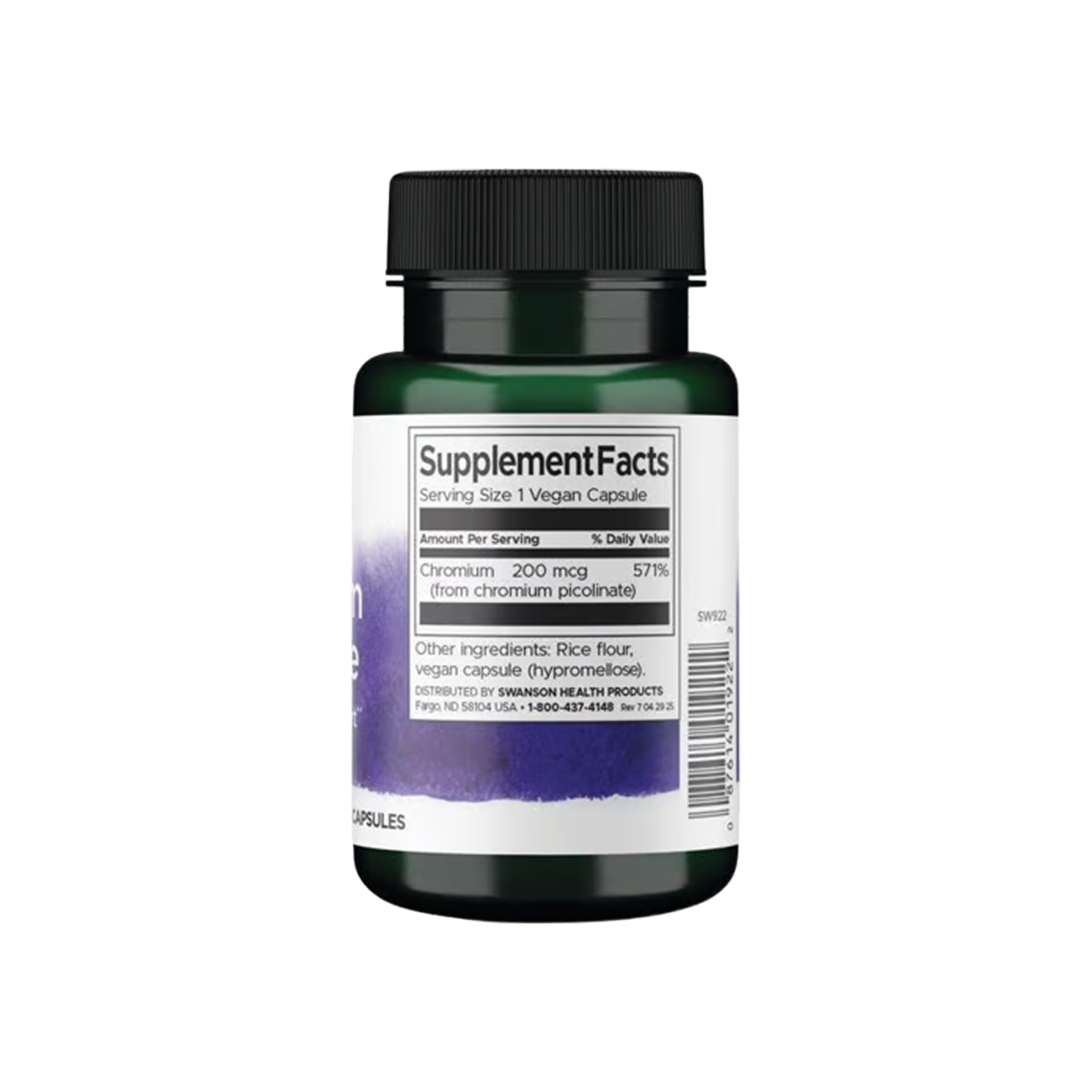 Swanson Premium Chromium Picolinate 200 mcg 100 caps