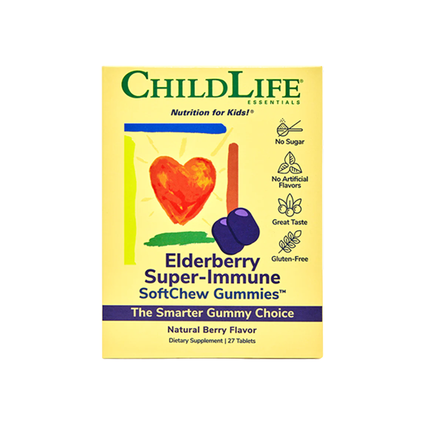 ChildLife Elderberry Super Immune SoftChew Gummies 27 Gummies
