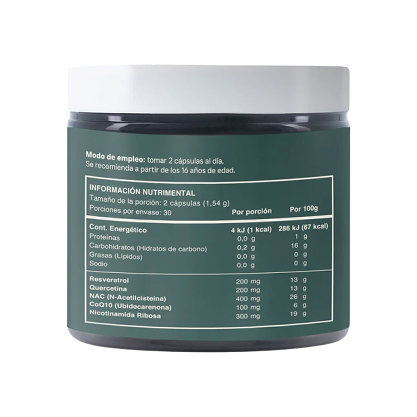 Reset Resvera NAD+ – 60 Cápsulas de 770 mg