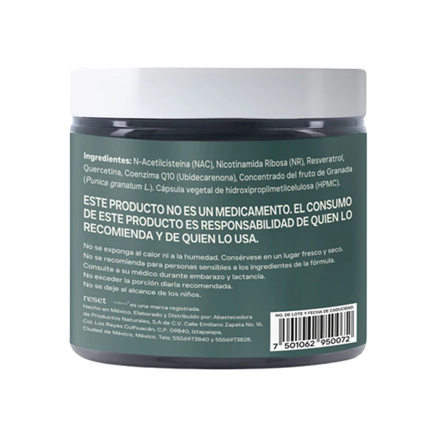 Reset Resvera NAD+ – 60 Cápsulas de 770 mg