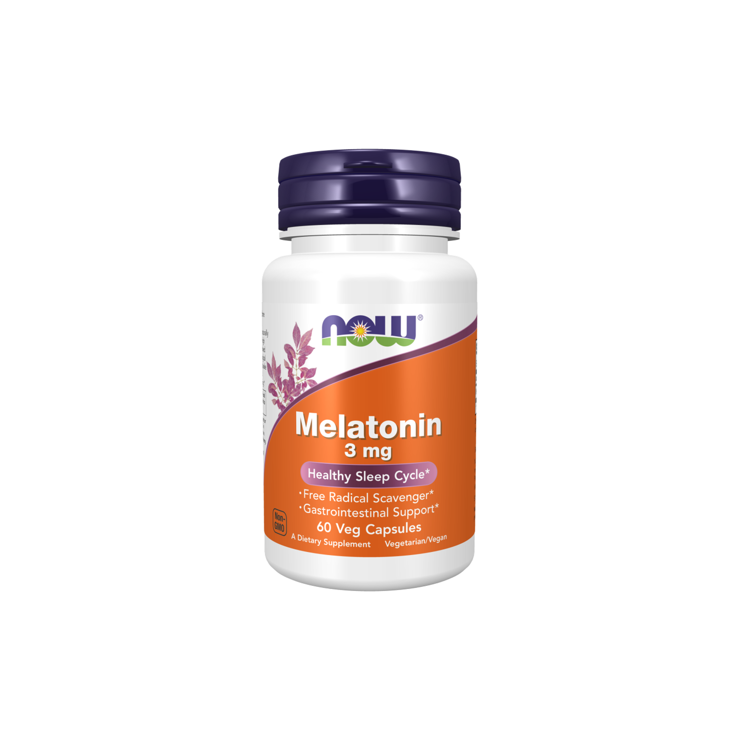 NOW Foods Melatonina 3 mg Cápsulas Vegetales 60 ct