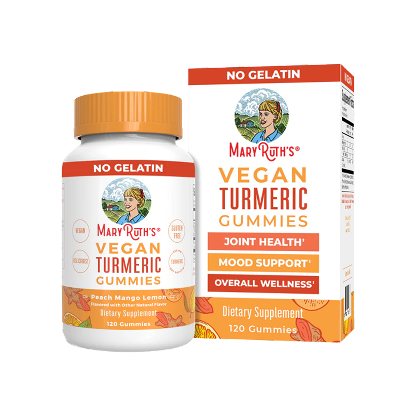 MaryRuth Organics Turmeric Gummies 120 Count