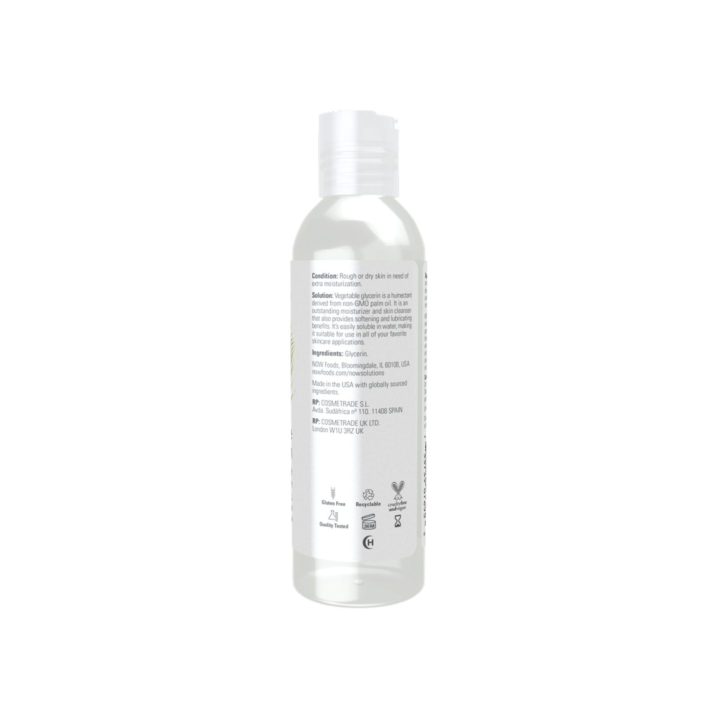 NOW Vegetable Glycerin 4 fl oz/118 ml