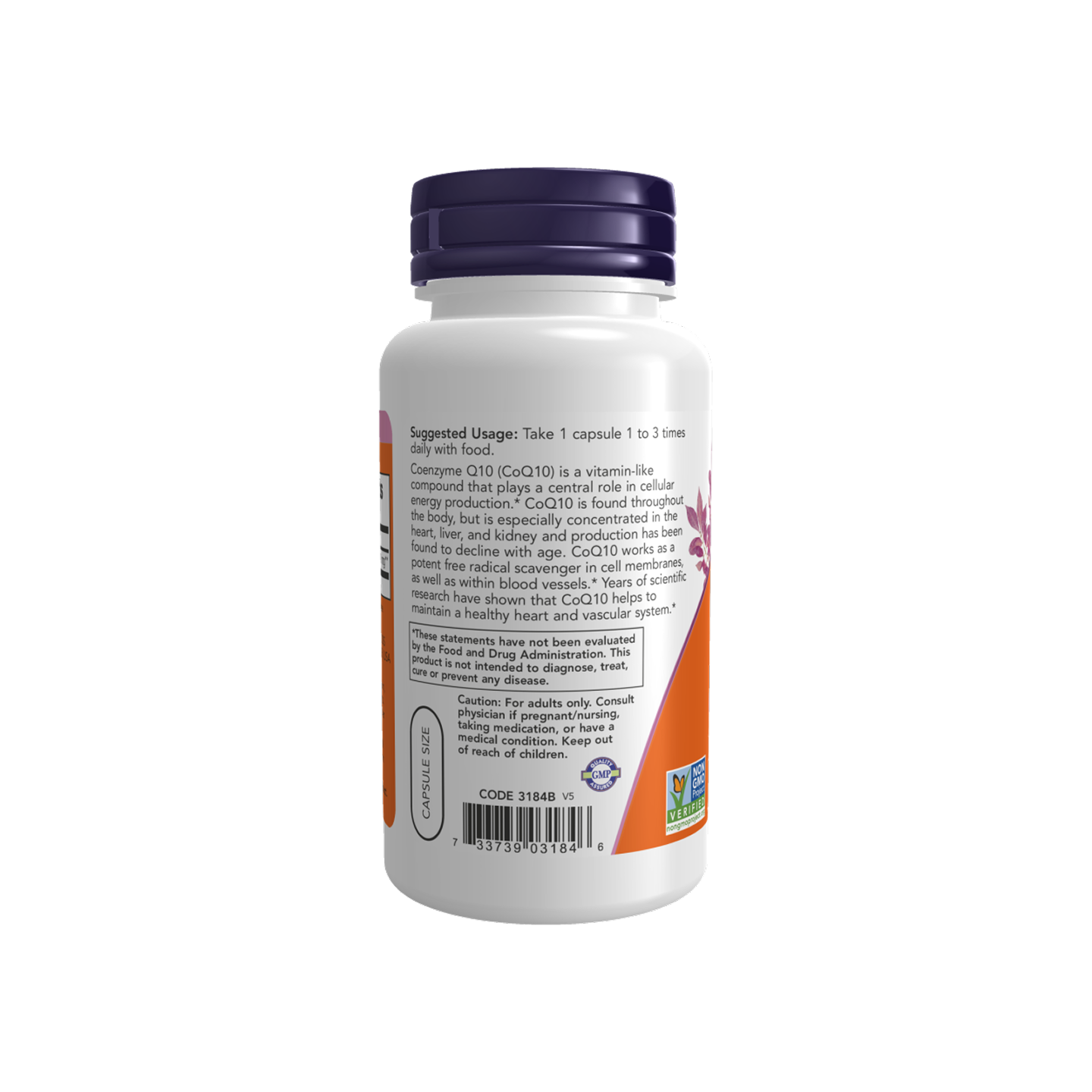 NOW Foods CoQ10 30 mg 60 cápsulas vegetales