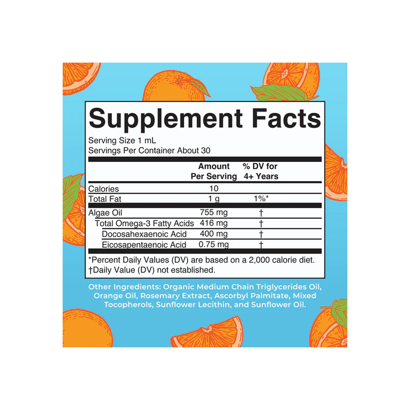 MaryRuth Organics Vegan Omega-3 Liquid Drops – 1 oz