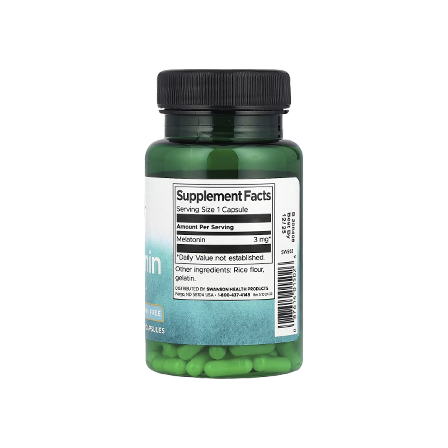 Swanson Melatonin 3 mg – 120 Cápsulas