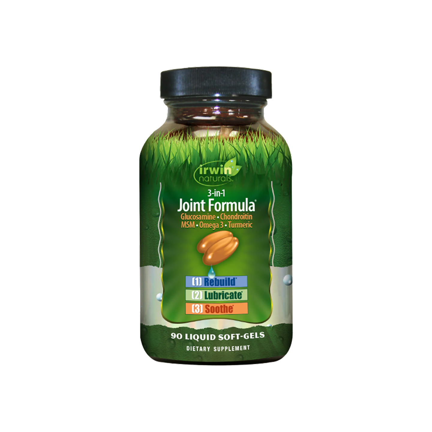 Irwin Naturals 3-in-1 Joint Formula 90 Liquid Softgels