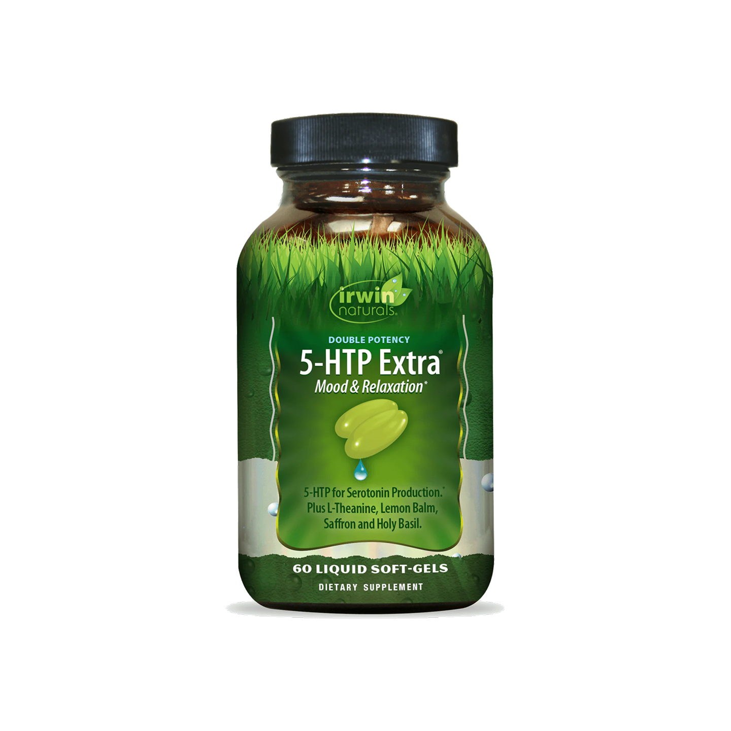 Irwin Naturals Double Potency 5-HTP Extra 60 Liquid Soft-Gels