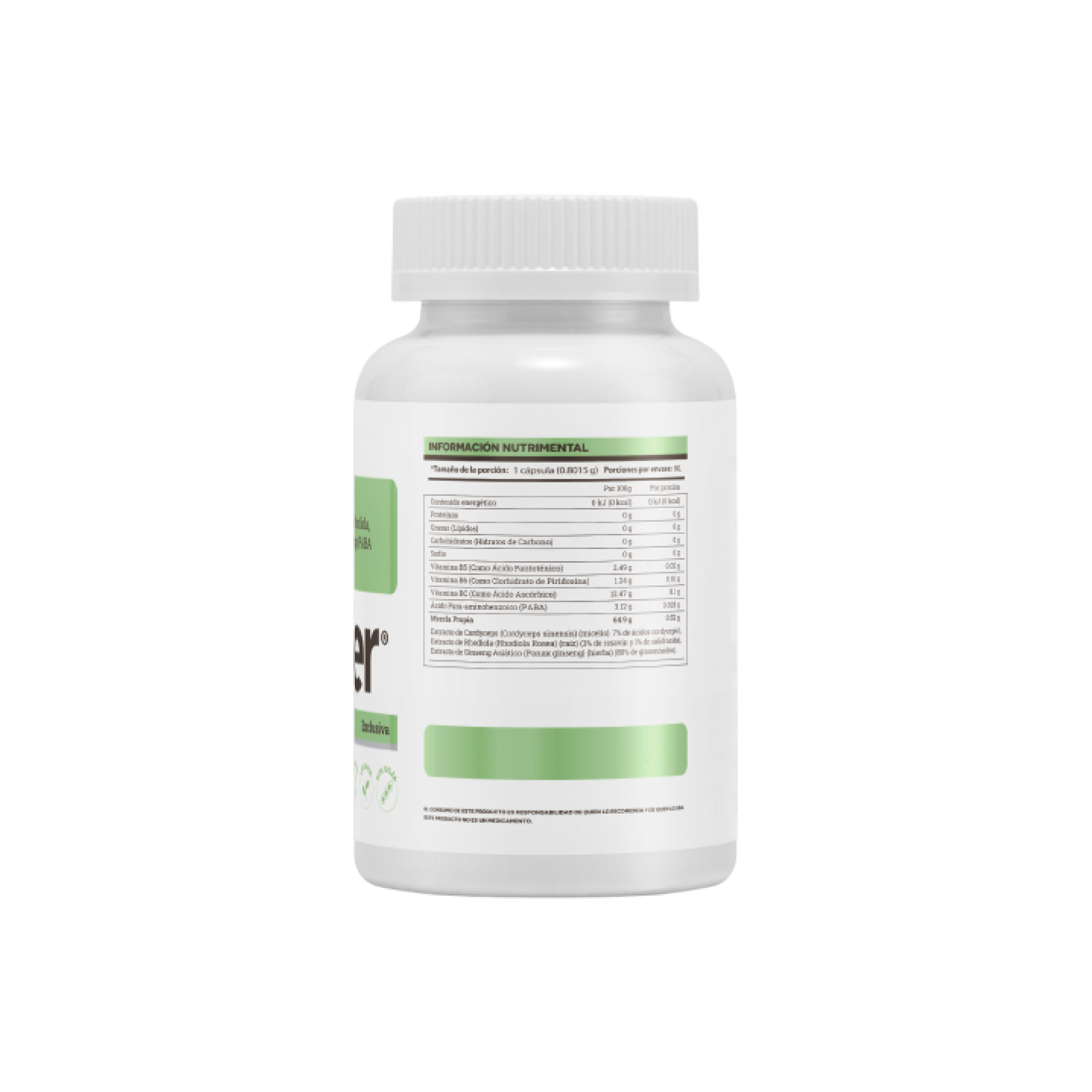 Matter Up | Adaptógenos con Rhodiola, Cordyceps, Ginseng y PABA