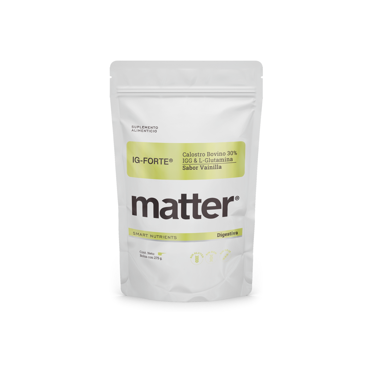 Matter IG-Forte | Calostro de Bovino & L-Glutamina, 330 gramos