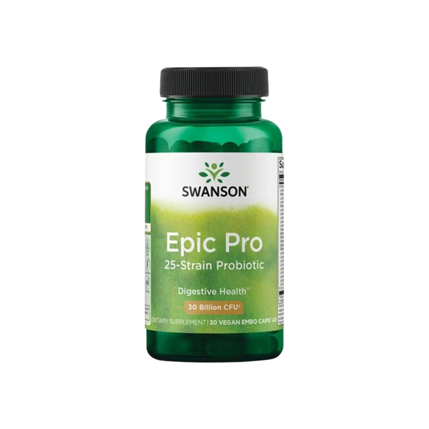 Swanson Epic Pro 25-Strain Probiotic 30 mil millones de UFC, 30 cápsulas vegetales
