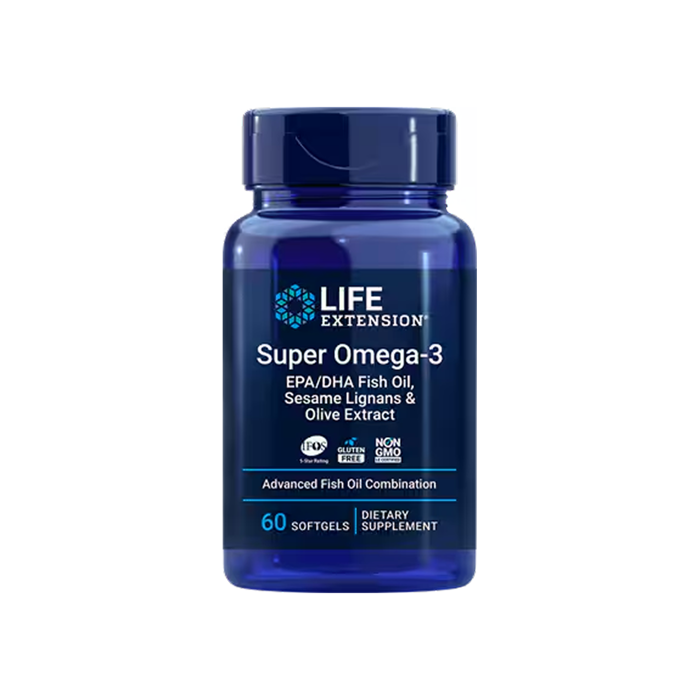 Life Extension Super Omega-3 EPA/DHA Aceite de Pescado, 60 cápsulas blandas