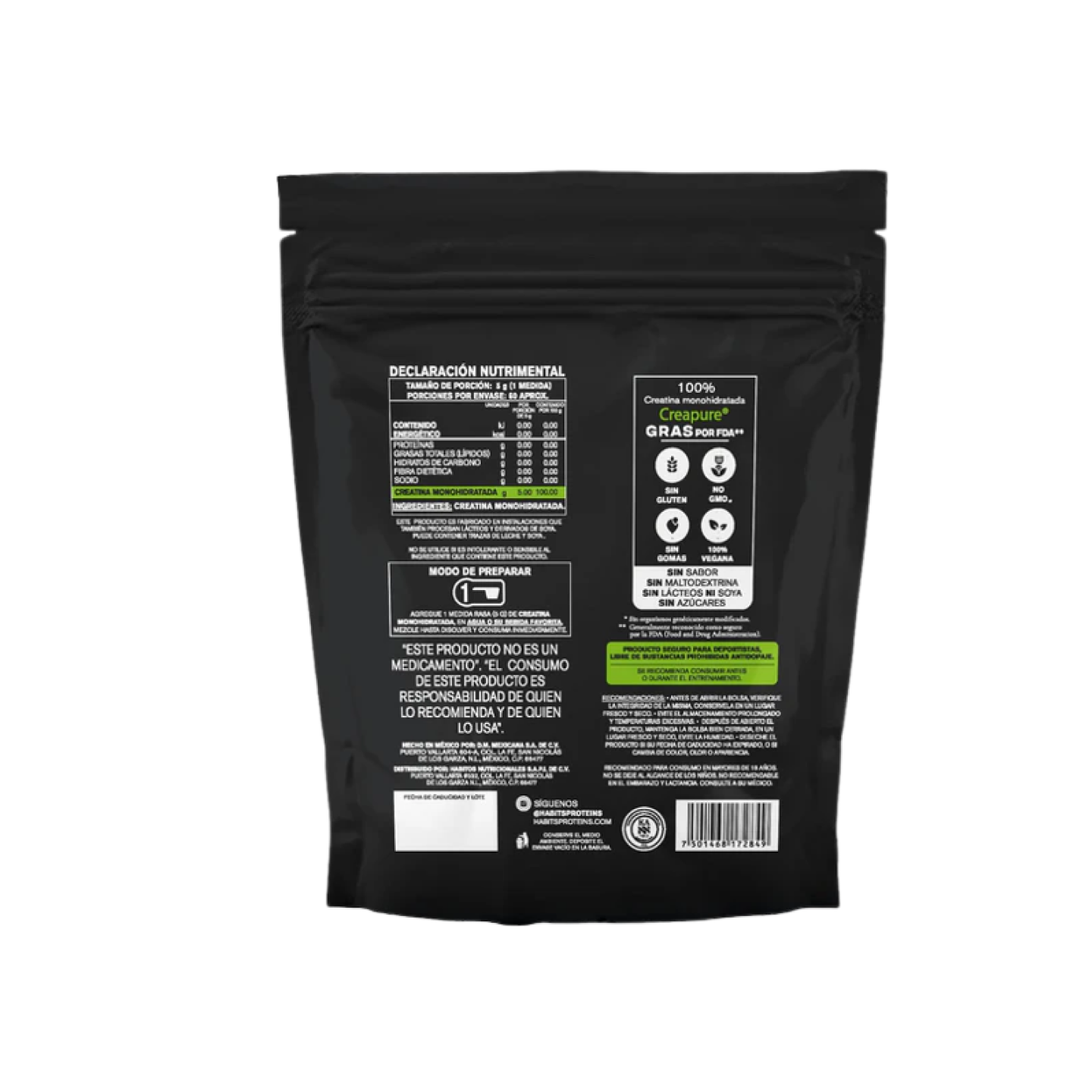 Habits Creatina Monohidratada, 300 gramos