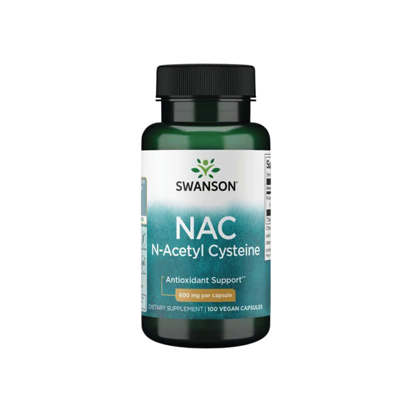 Swanson Premium NAC N-Acetyl Cysteine 600 mg, 100 cápsulas