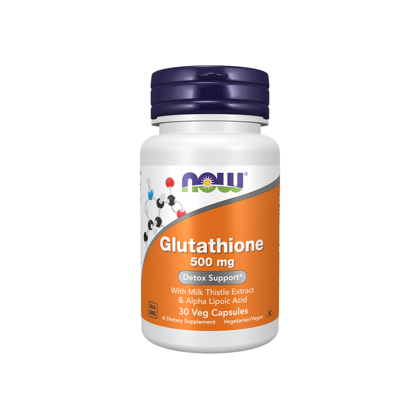 NOW Foods Glutathione 500 mg, 60 cápsulas vegetales