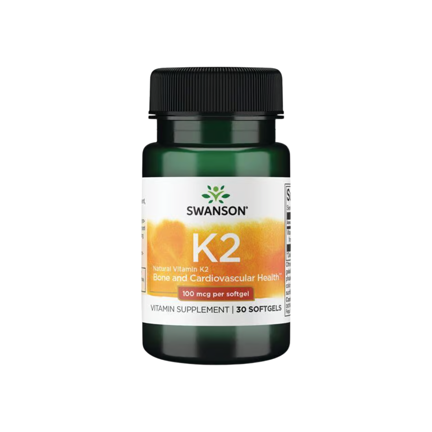 Swanson Ultra Vitamin K2, 100 mcg, 30 cápsulas blandas