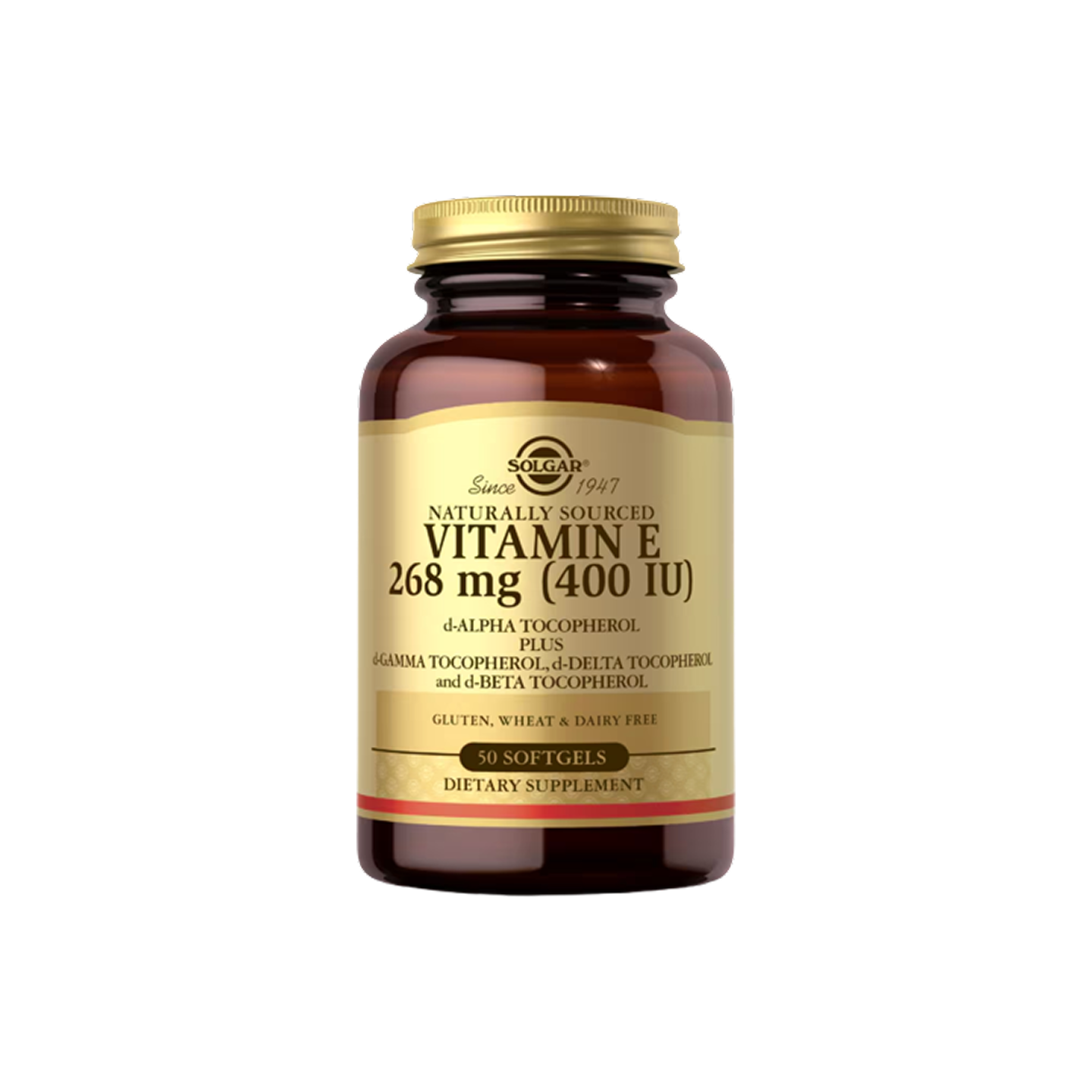 Solgar Vitamina E 268 mg (400 UI), 50 cápsulas blandas