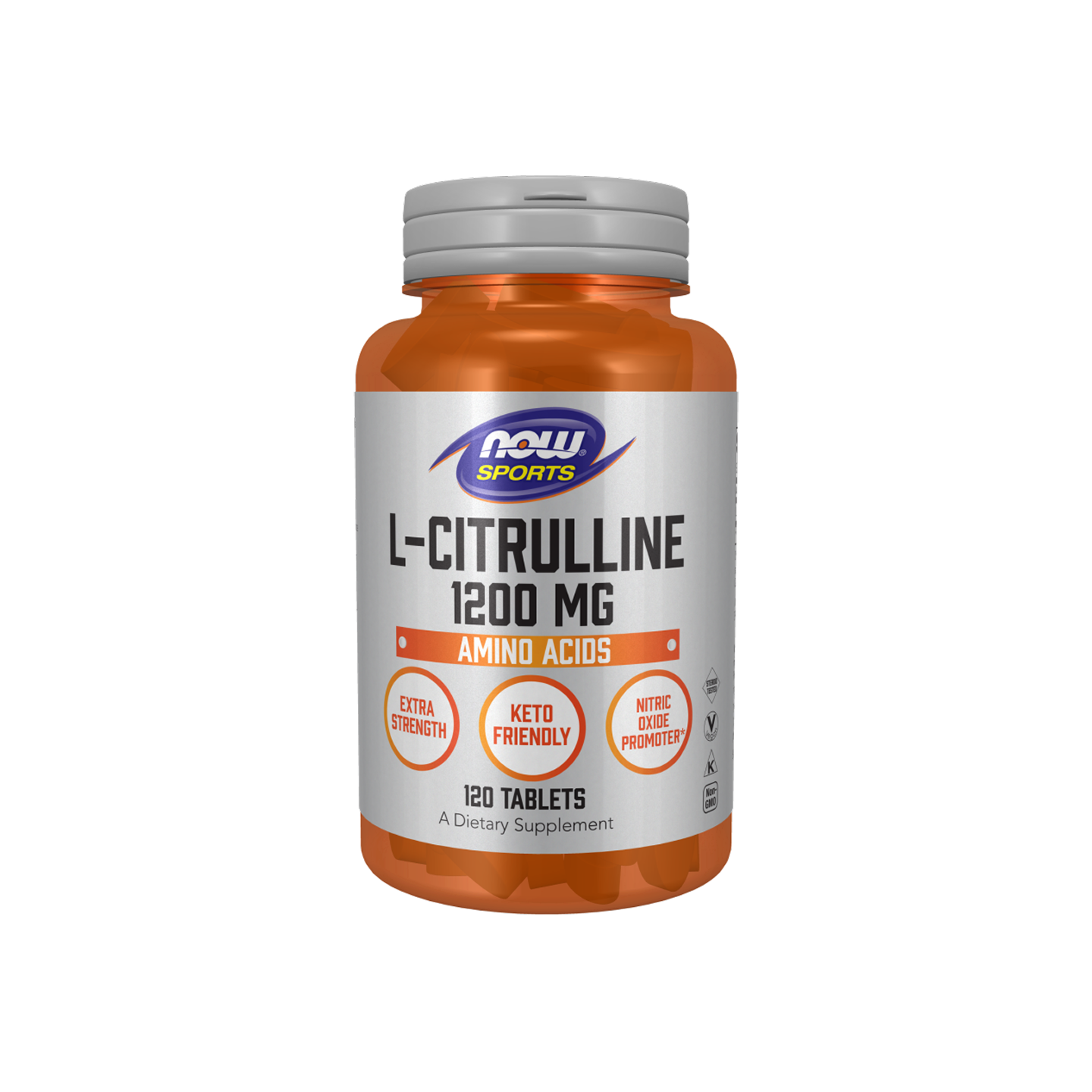 NOW Foods L-Citrulina Extra Fuerte 1200 mg 120 tabletas