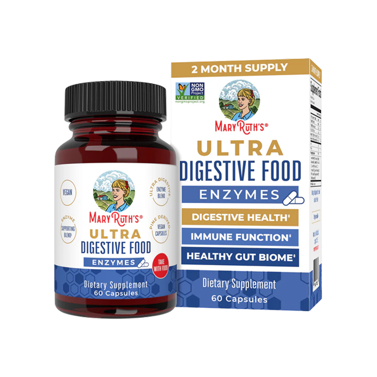 MaryRuth Organics Ultra Enzimas Digestivas 60 cápsulas