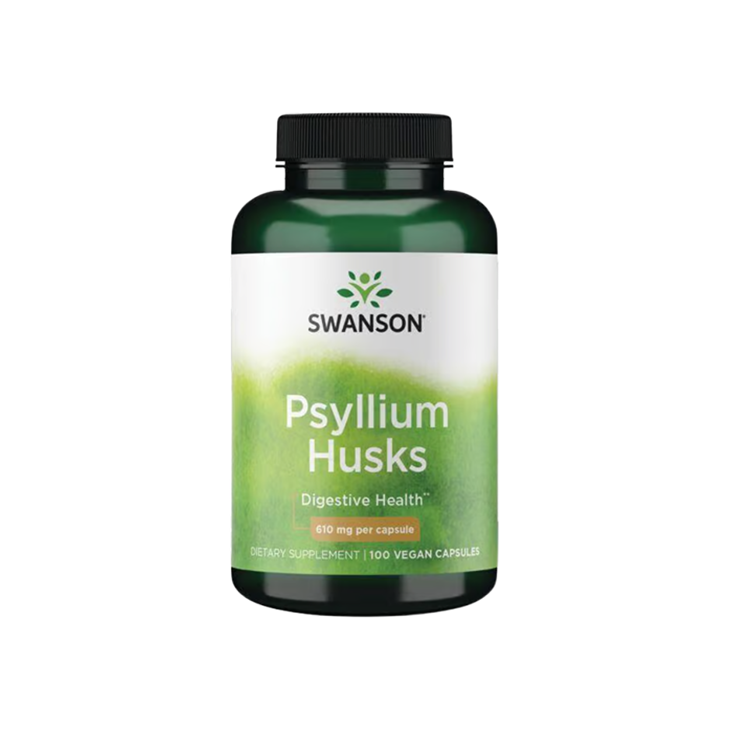Swanson Premium Psyllium Husks 610 mg 300 cápsulas