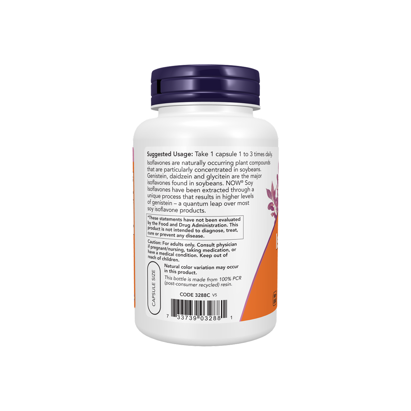 NOW Foods Soy Isoflavones – 60 Cápsulas Vegetales