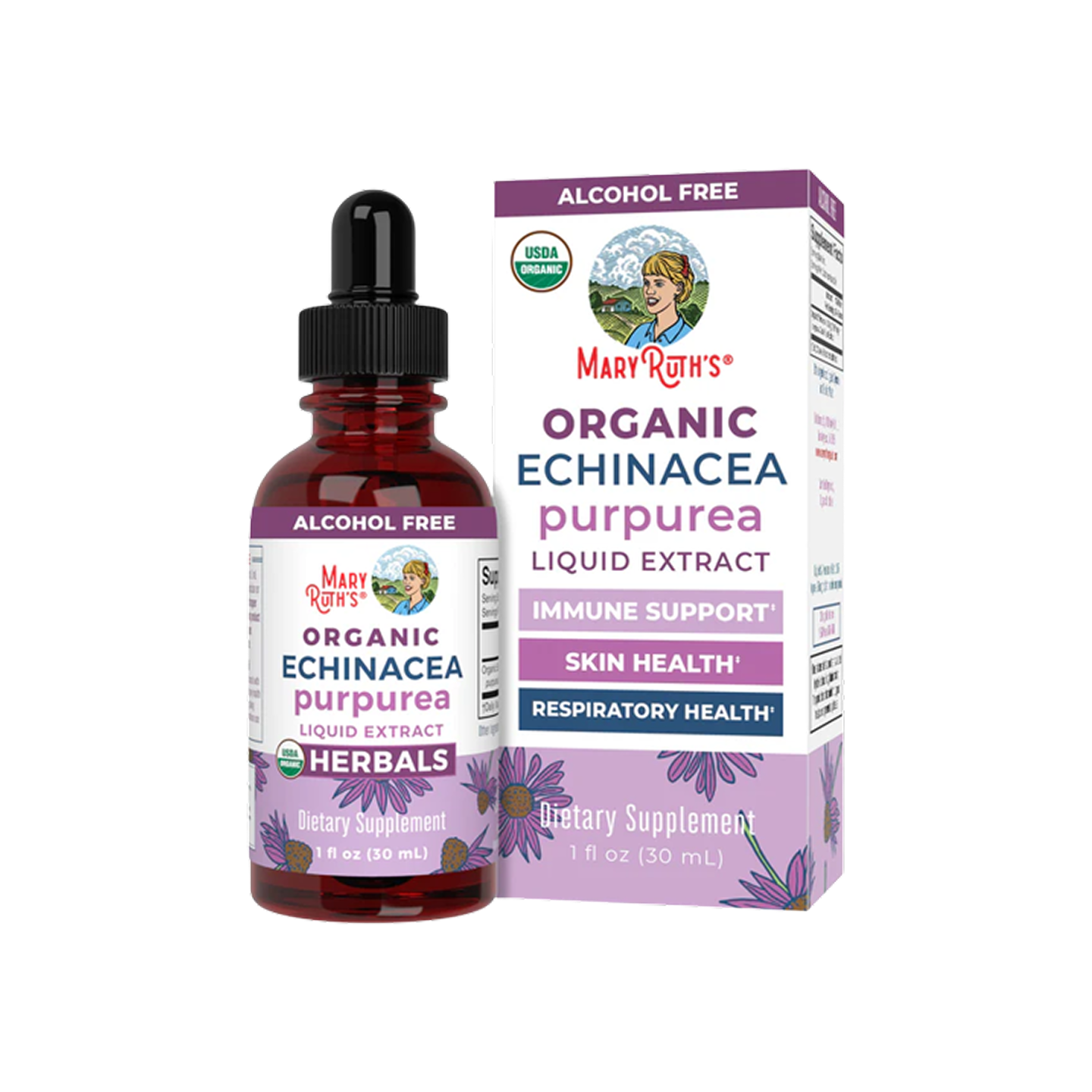 MaryRuth Organics Organic Echinacea Purpurea Herbal Liquid Drops 1 fl oz/30 ml