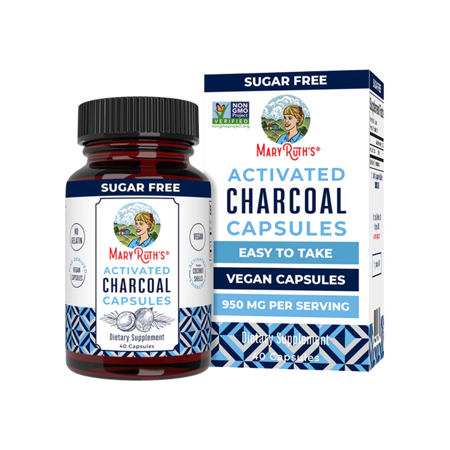 MaryRuth's Charcoal Capsules 40 Count