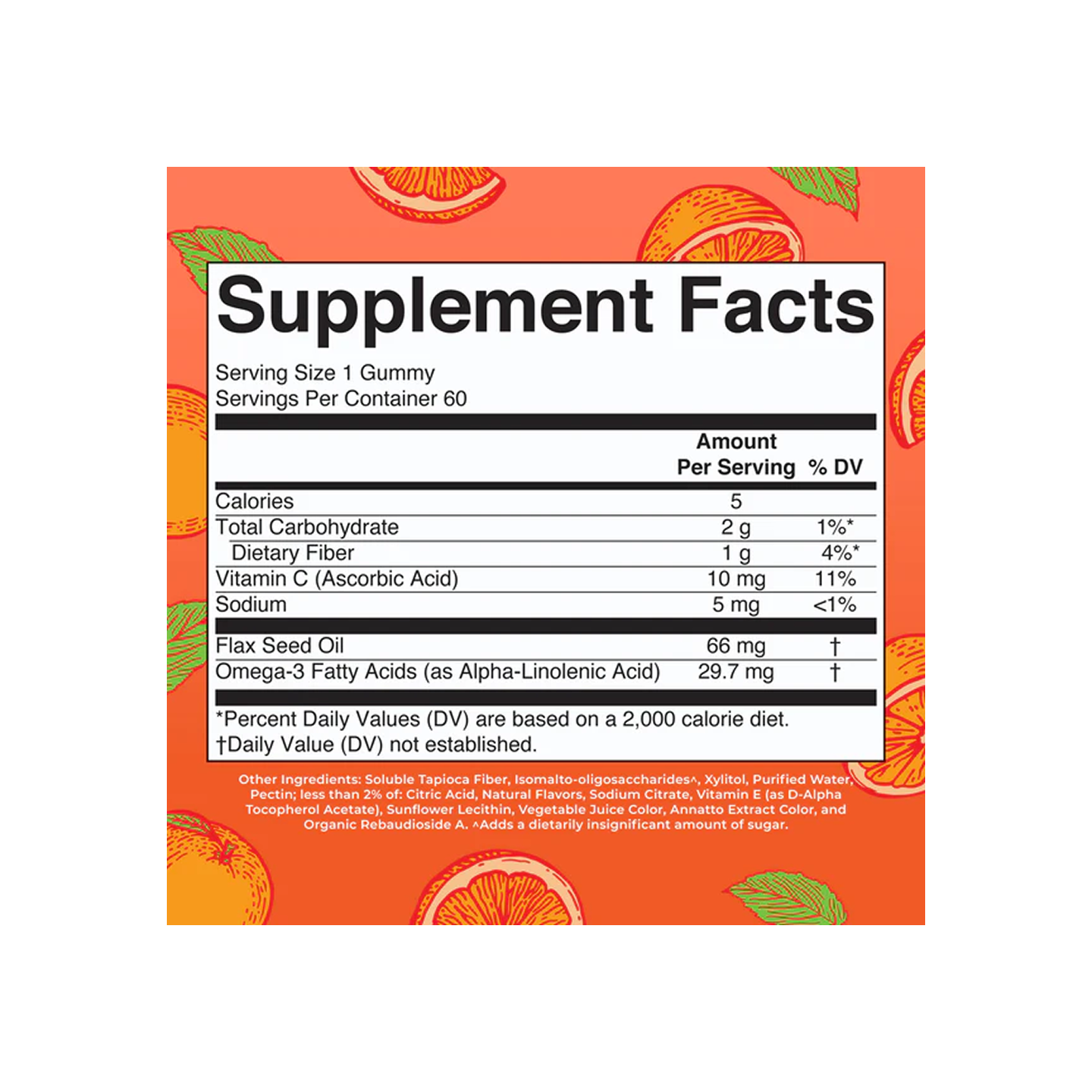 MaryRuth Organics Adult Vegan Omega 3 Gomitas 60