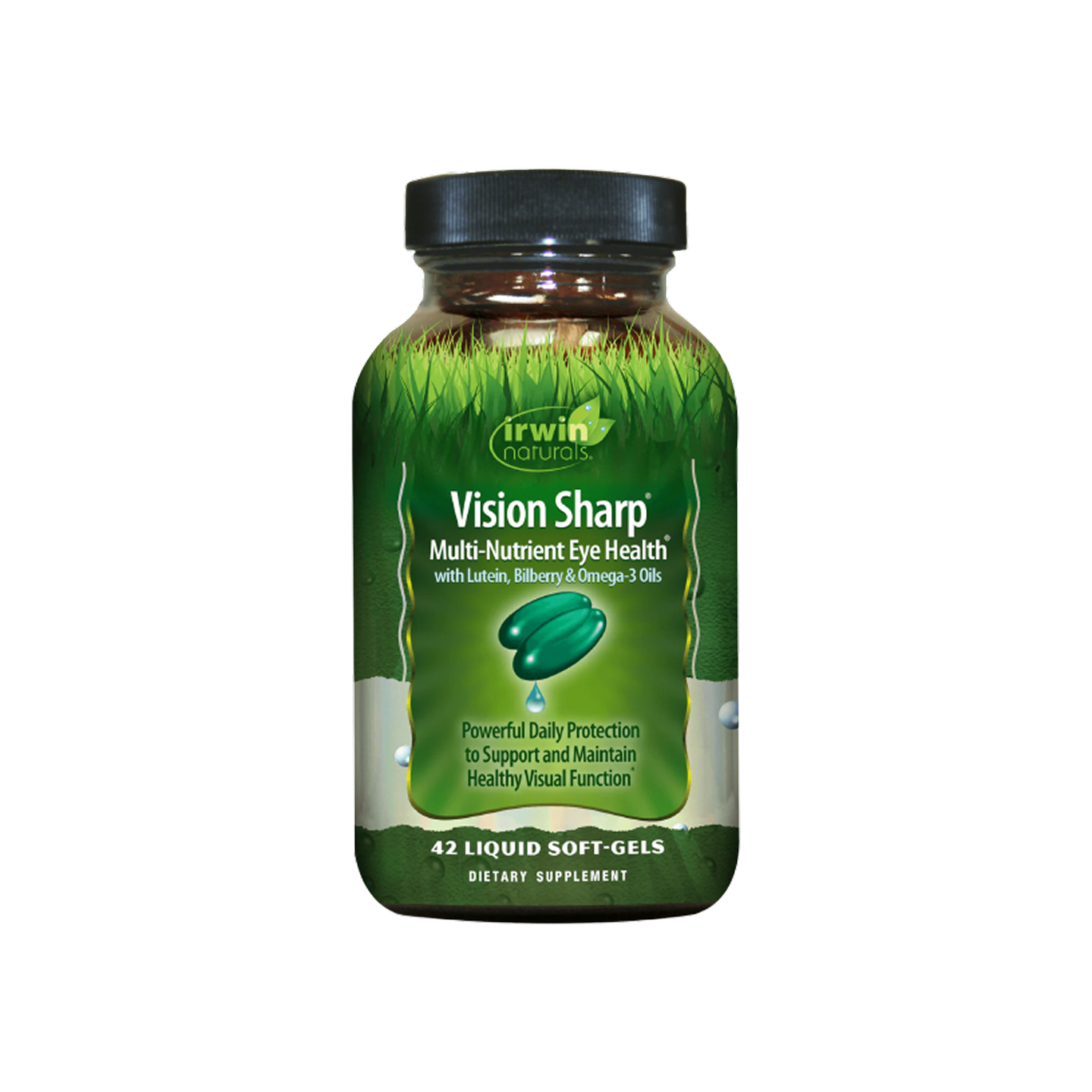 Irwin Naturals Vision Sharp Multi-Nutrient Eye Health 42 Liquid Soft-Gels