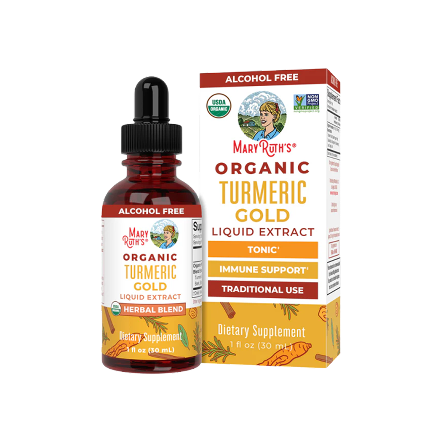 MaryRuth Organics Turmeric Gold Herbal Blend 30 ml