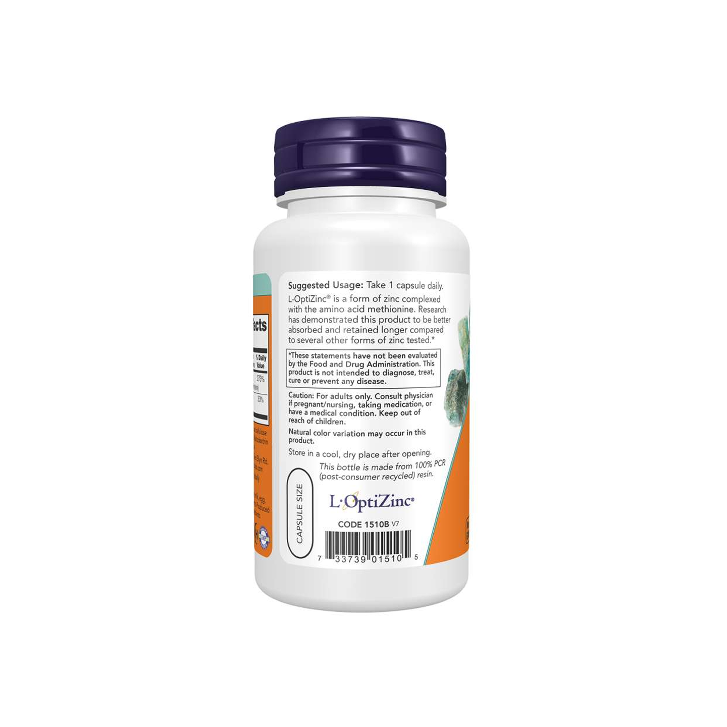 NOW Foods L-OptiZinc 30 mg 100 cápsulas vegetales