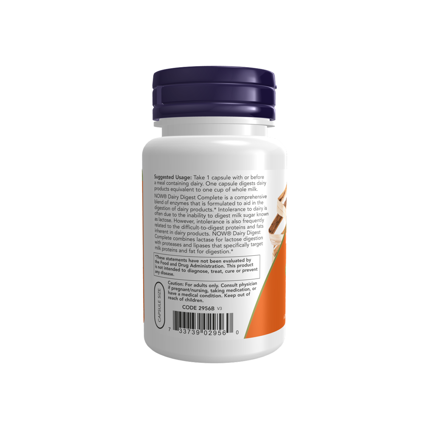 NOW Foods Dairy Digest Complete 90 cápsulas vegetales