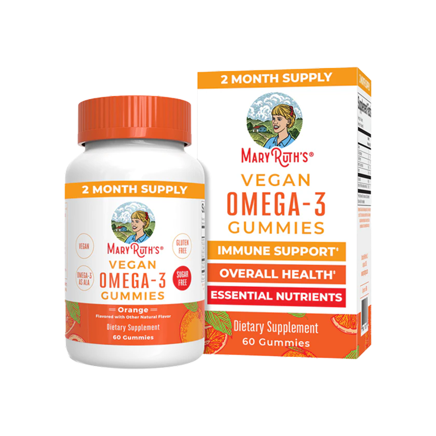 MaryRuth Organics Adult Vegan Omega 3 Gomitas 60