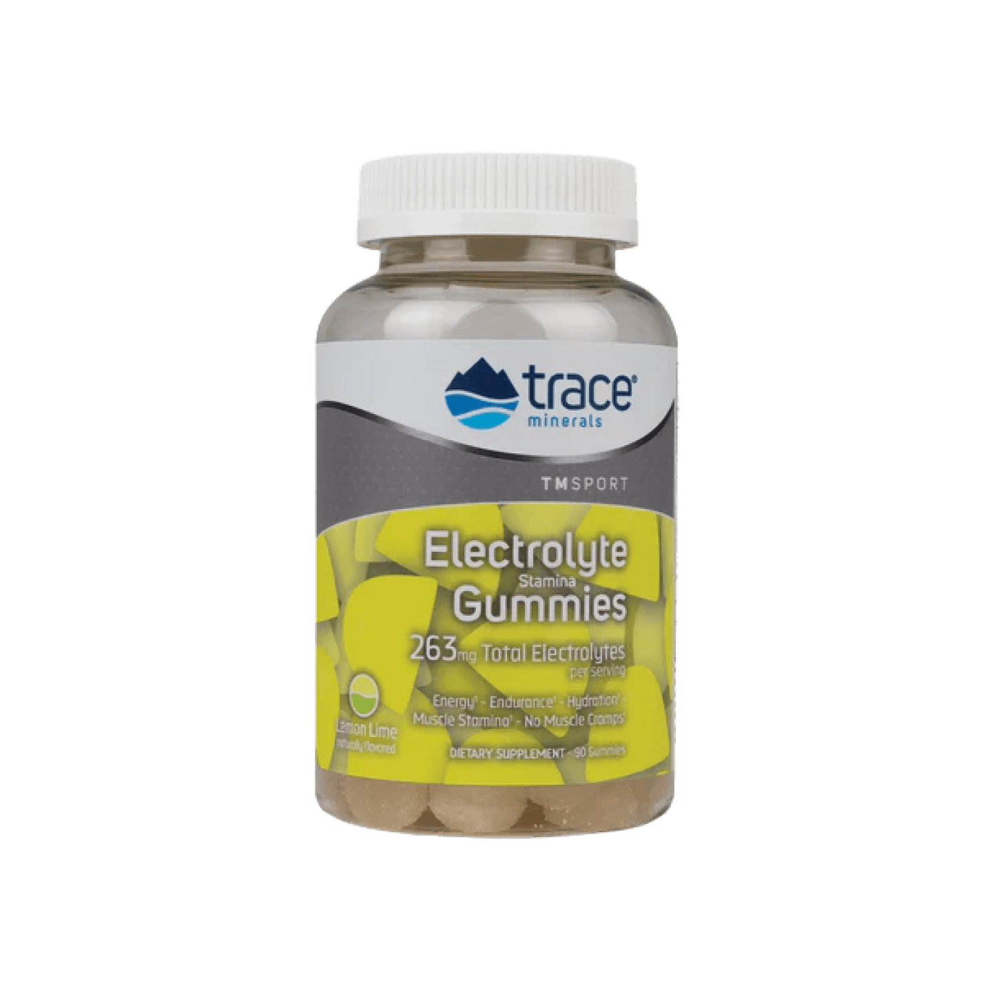 90 Gomitas de Resistencia Electrolitos - Lima limón ( Minerales) Trace Minerals