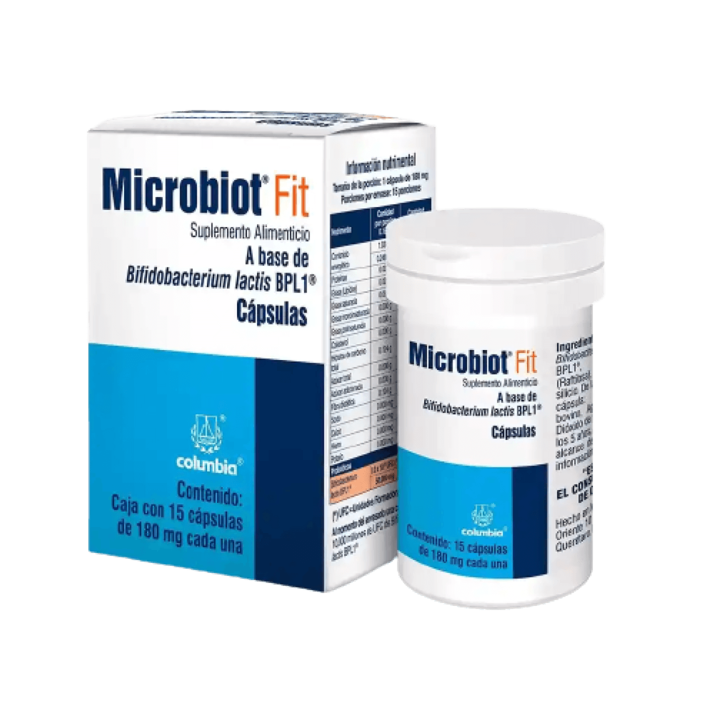 Microbiot Fit Suplemento Alimenticio (50 mg), 30 cápsulas