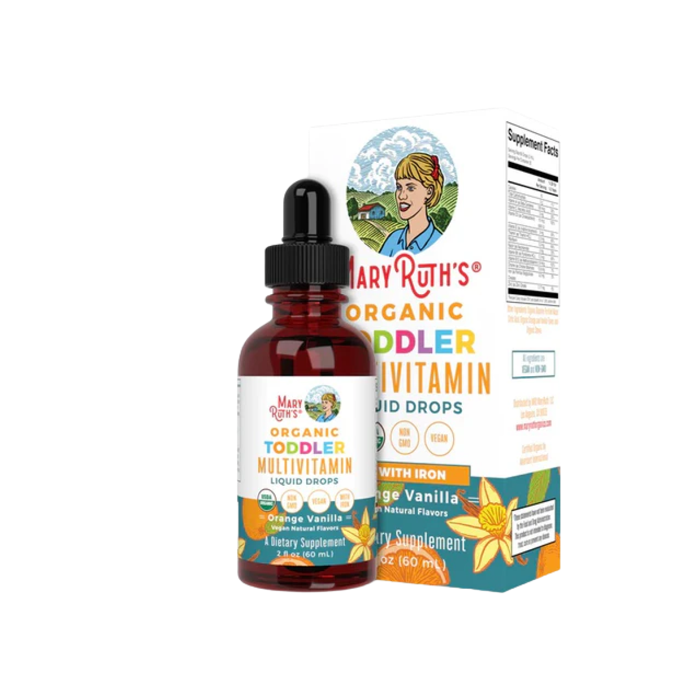 MaryRuth Organics Multivitamínico Orgánico Con Hierro Para Niños
