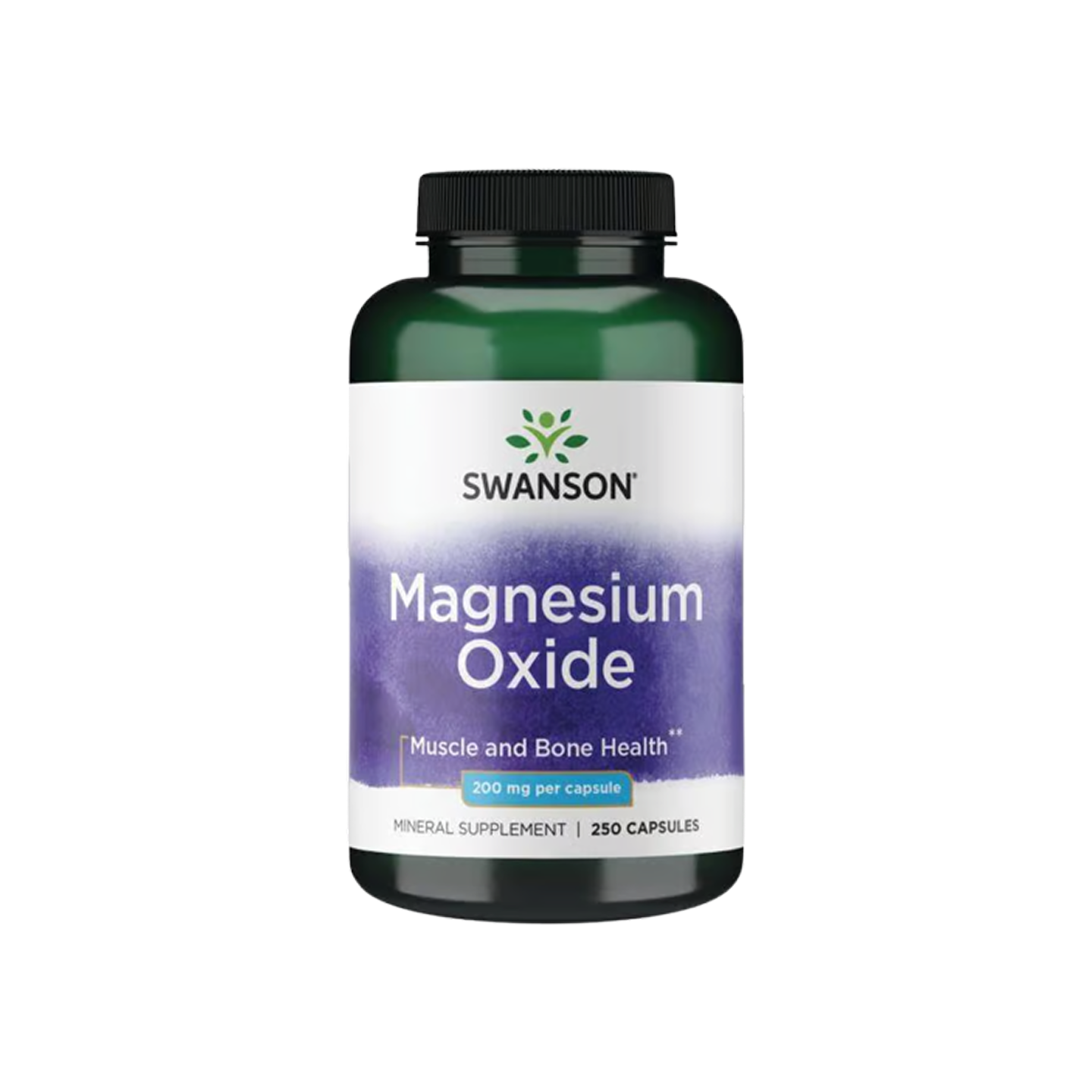 Swanson Premium Magnesio 200 mg 250 cápsulas