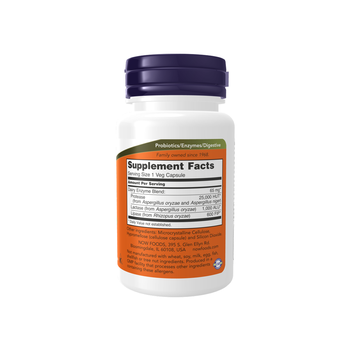 NOW Foods Dairy Digest Complete 90 cápsulas vegetales