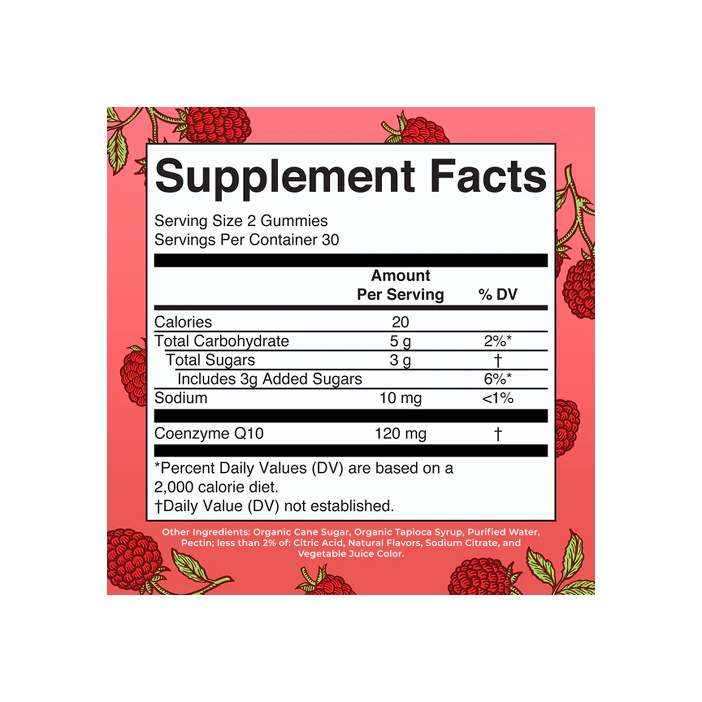 MaryRuth Organics Vegan CoQ10 Gummies 60 Gummies
