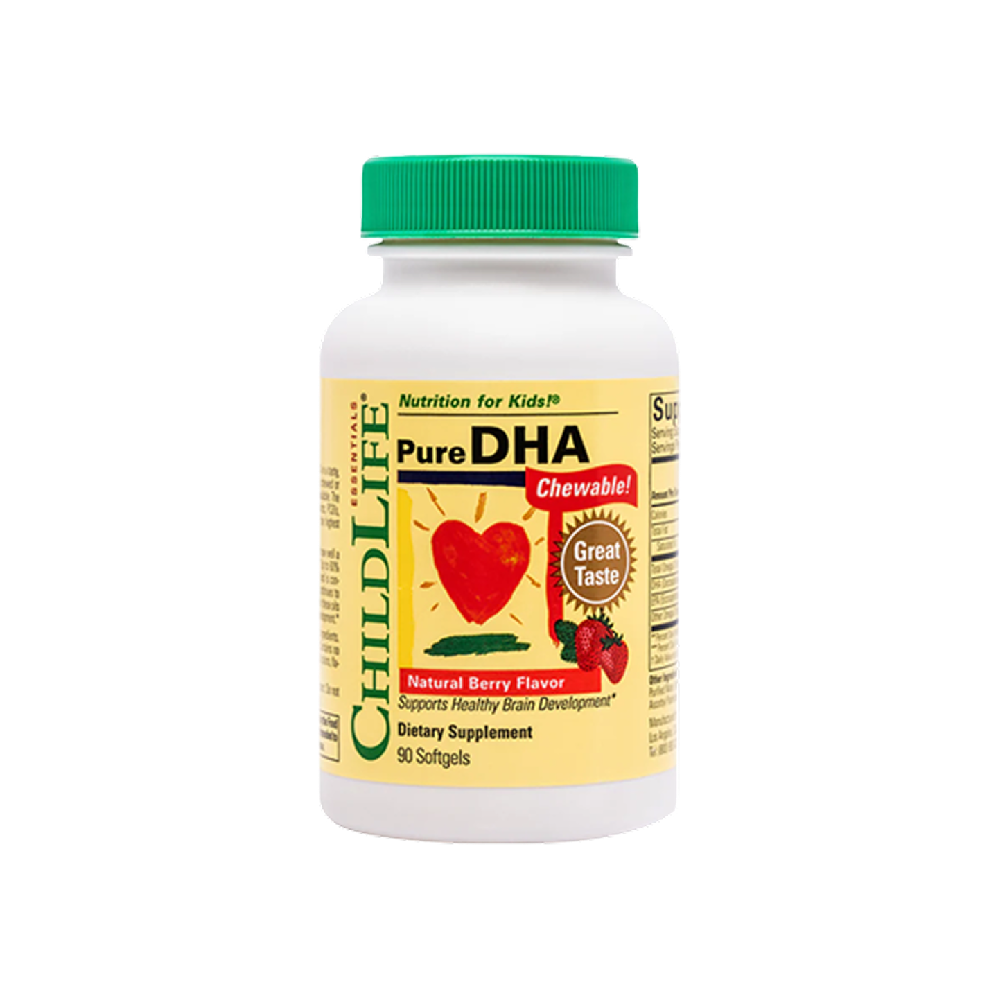 ChildLife Pure DHA 250 mg, 90 cápsulas masticables