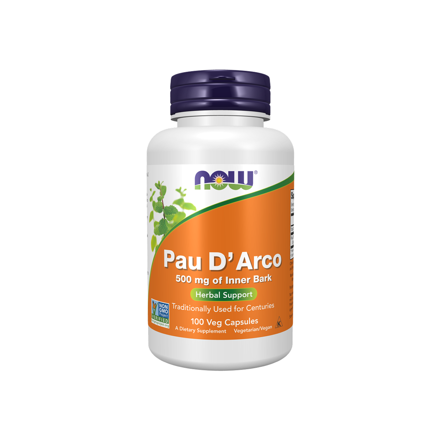 NOW Foods Pau D'Arco 500 mg 100 Veg Capsules