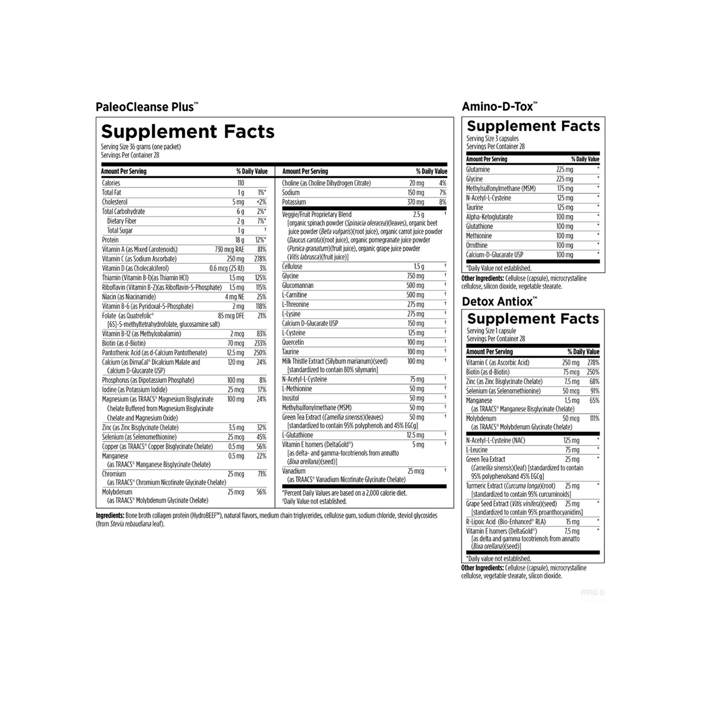 Designs for Health Pure PaleoCleanse Plus 14‑Day Detox Program