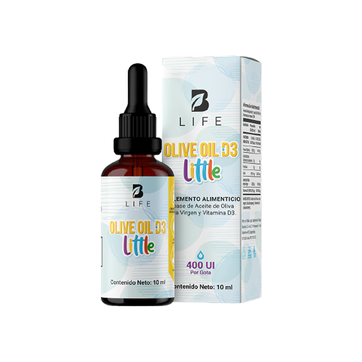 BLife Vitamina D3 para Niños, 400UI (10 ml)
