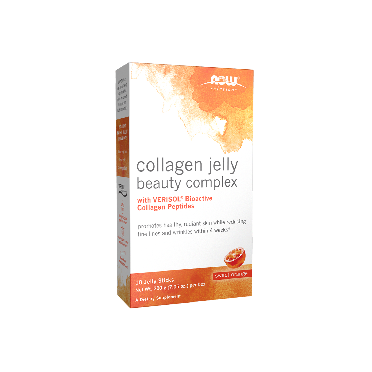 NOW Foods Collagen Jelly Beauty Complex Sweet Orange 10 Sticks