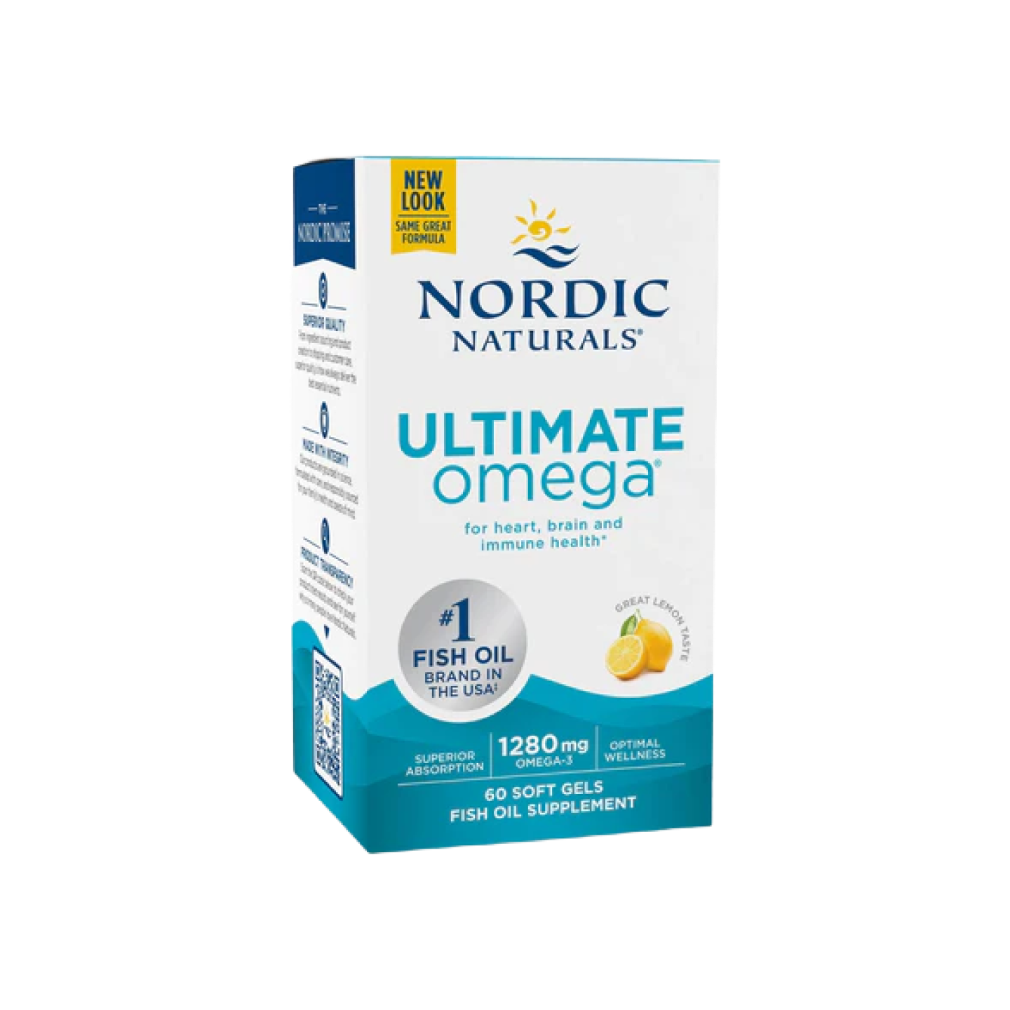Nordic Naturals Ultimate Omega Lemon, 60 softgels